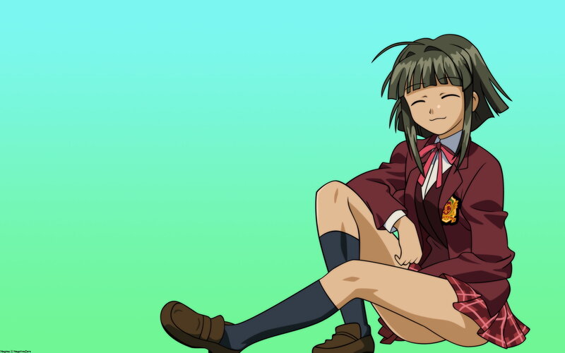 anime girl in school uniform