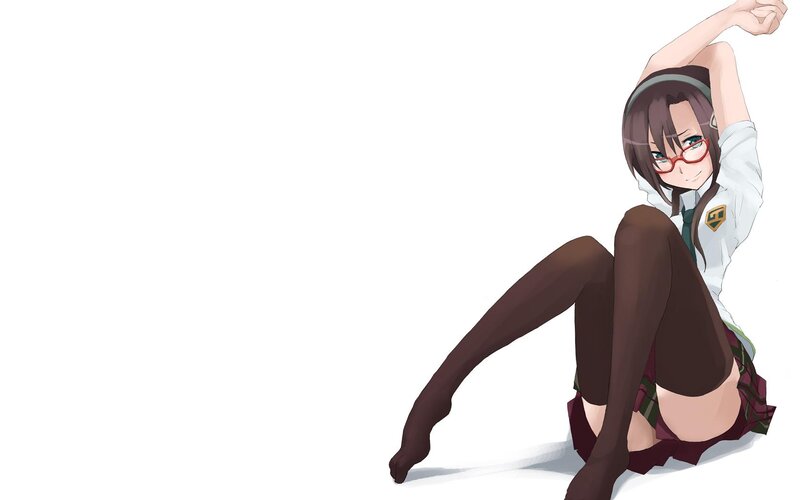anime girl in school uniform
