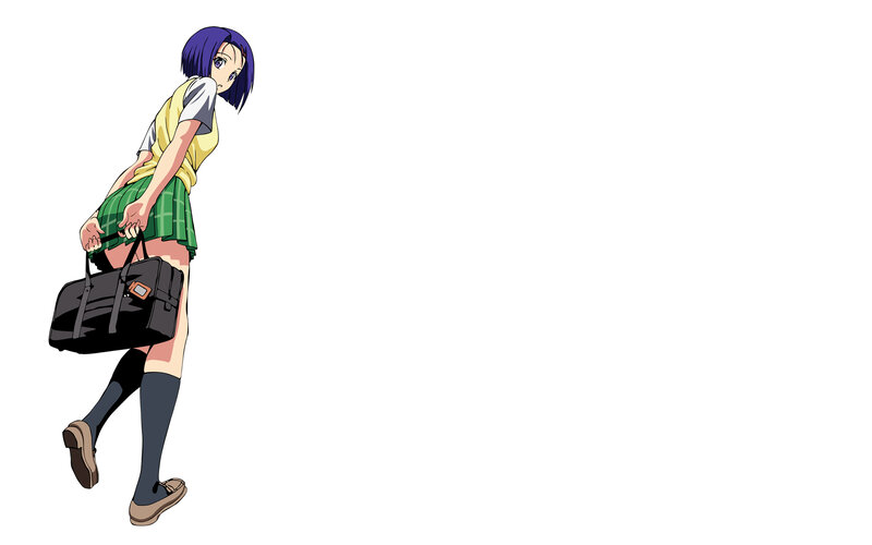 anime girl in school uniform