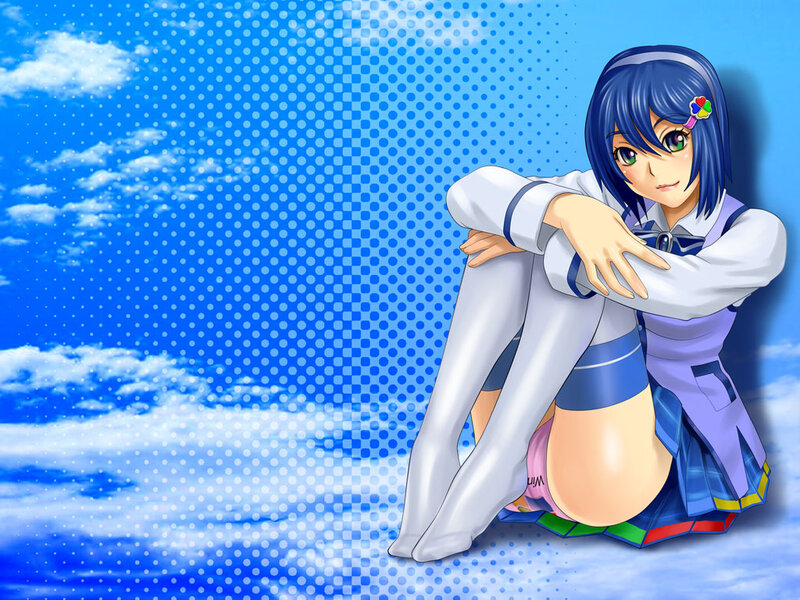 anime girl in school uniform