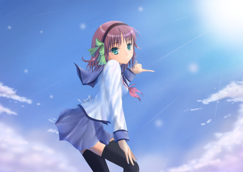 anime girl in school uniform