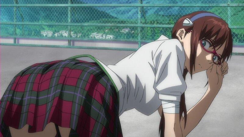 anime girl in school uniform