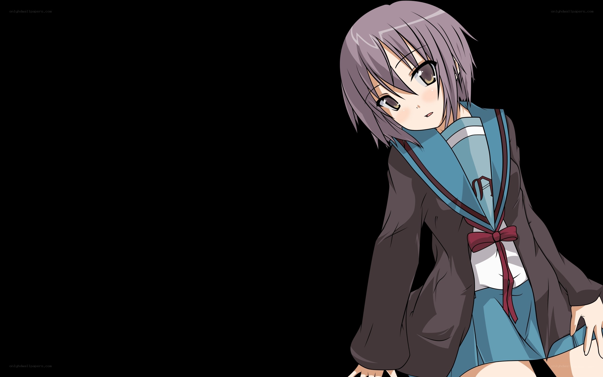 anime girl in school uniform