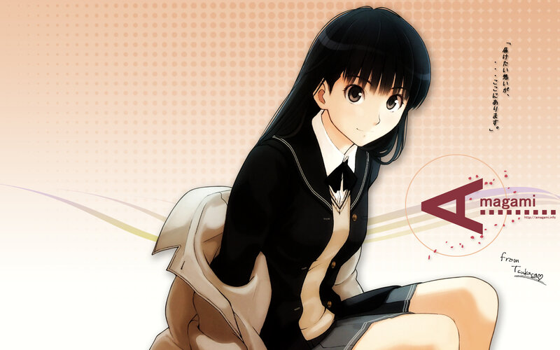 anime girl in school uniform