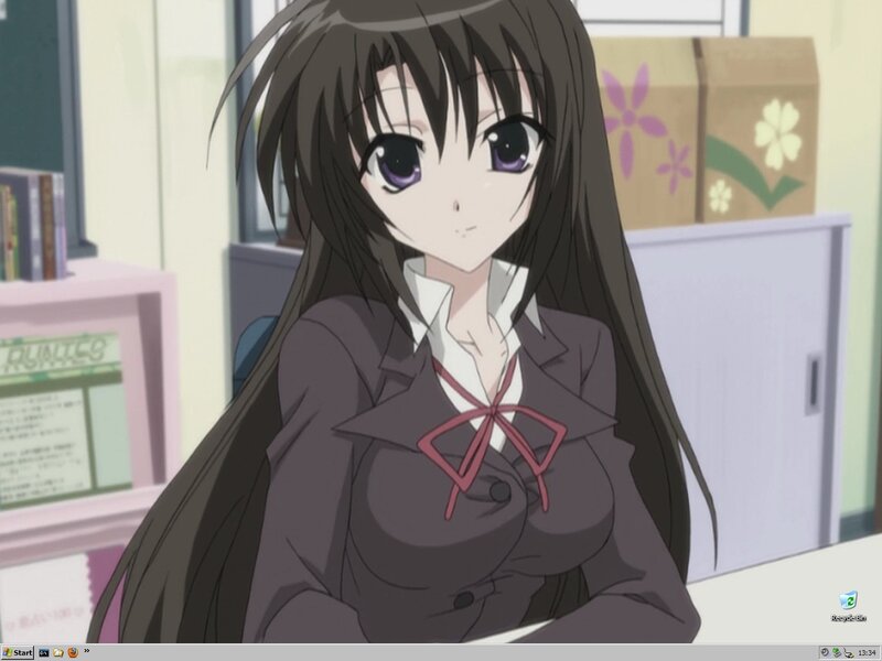 anime girl in school uniform