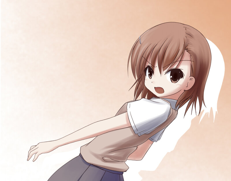 anime girl in school uniform