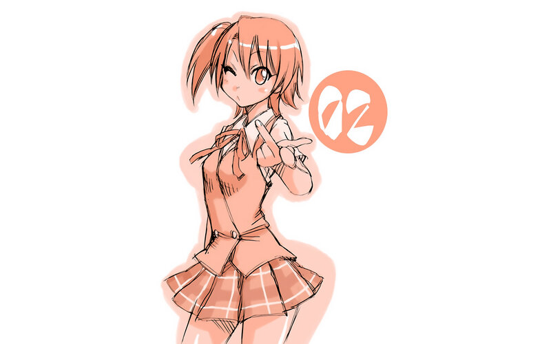 anime girl in school uniform