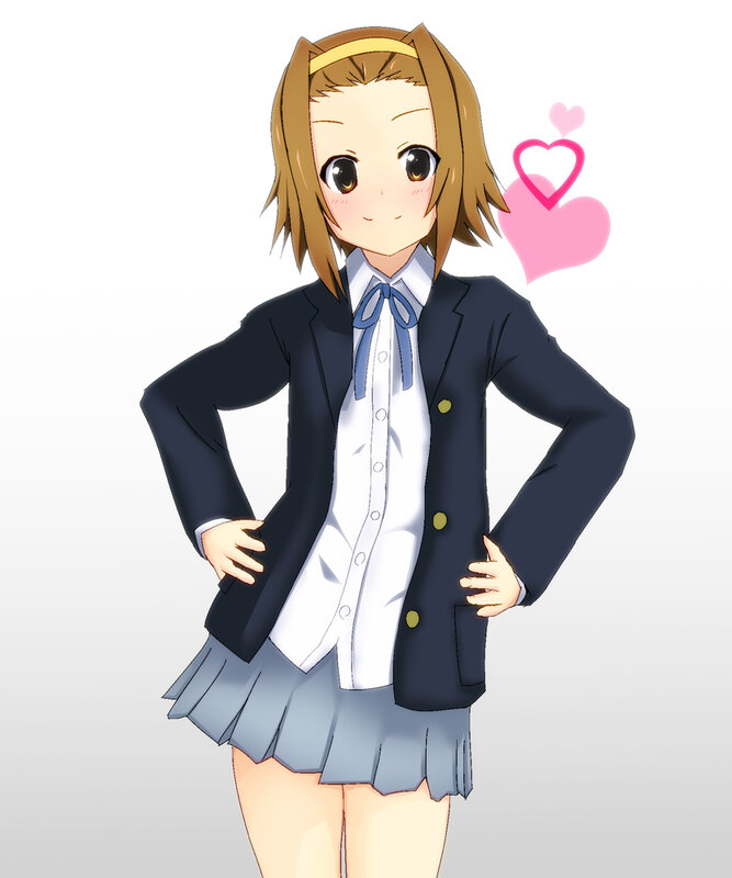 anime girl in school uniform