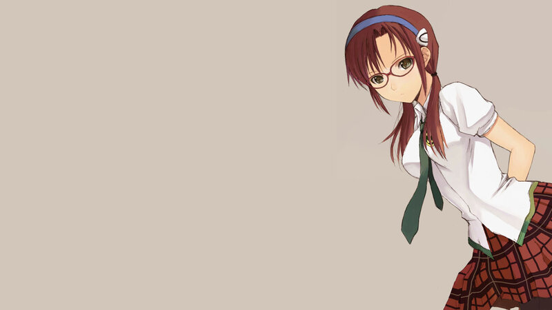 anime girl in school uniform