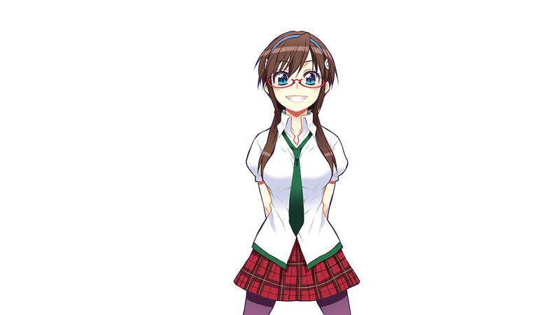 anime girl in school uniform