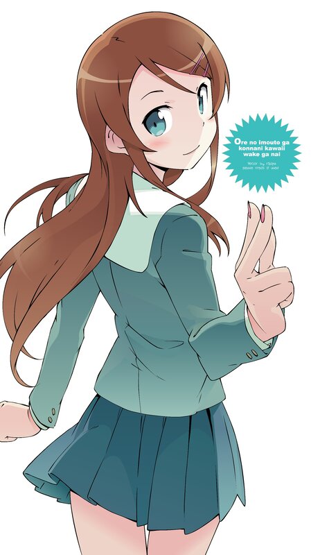 anime girl in school uniform