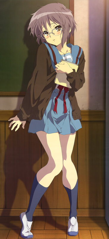 anime girl in school uniform