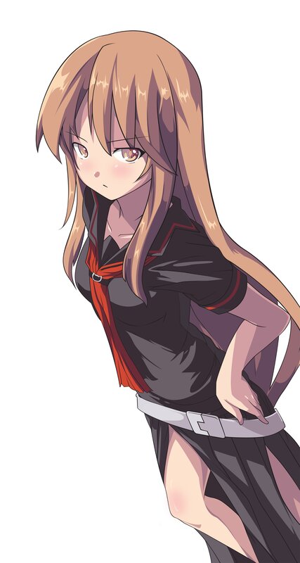 anime girl in school uniform