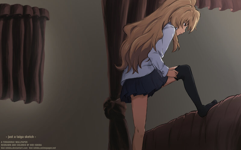 anime girl in school uniform