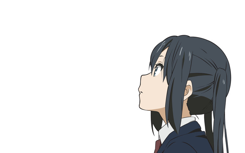 anime girl in school uniform