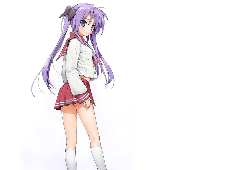 anime girl in school uniform