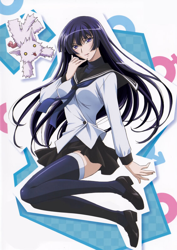 anime girl in school uniform