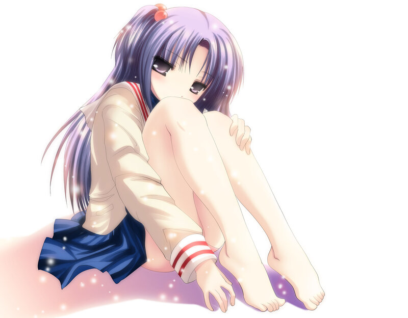 anime girl in school uniform