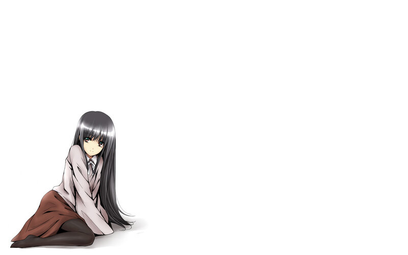 anime girl in school uniform