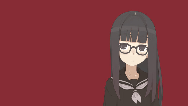 anime girl in school uniform