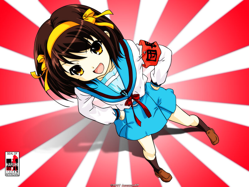 anime girl in school uniform