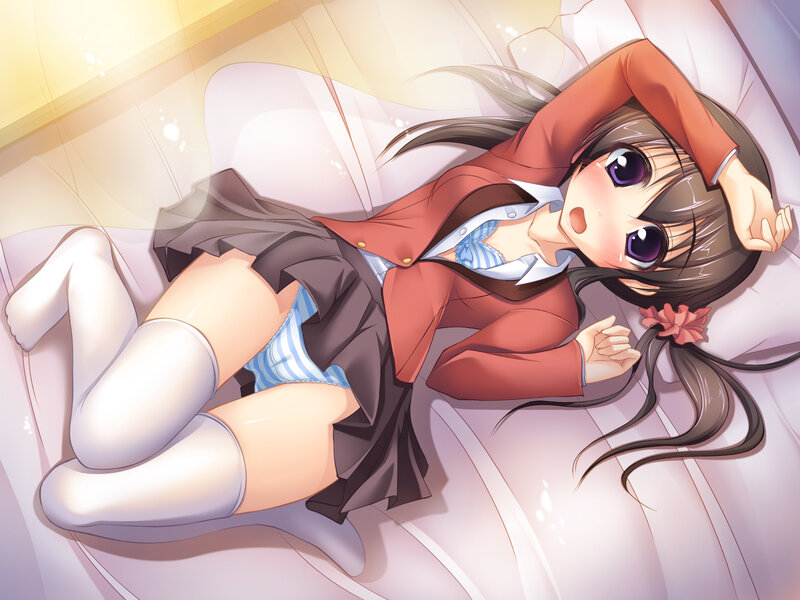 anime girl in school uniform