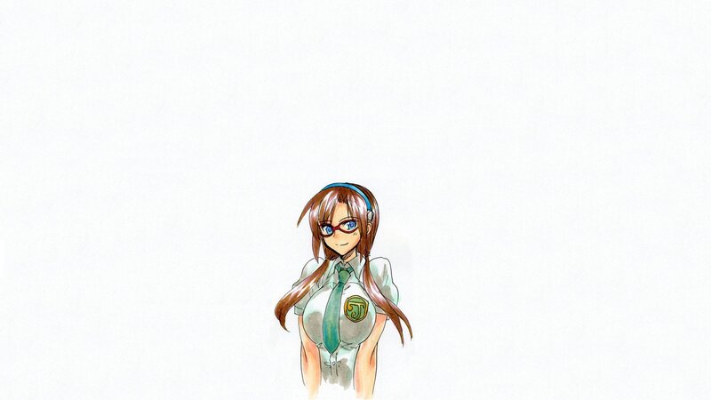 anime girl in school uniform