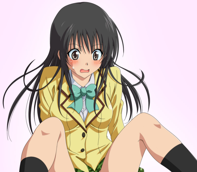 anime girl in school uniform