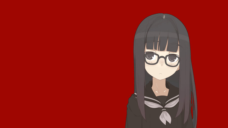 anime girl in school uniform