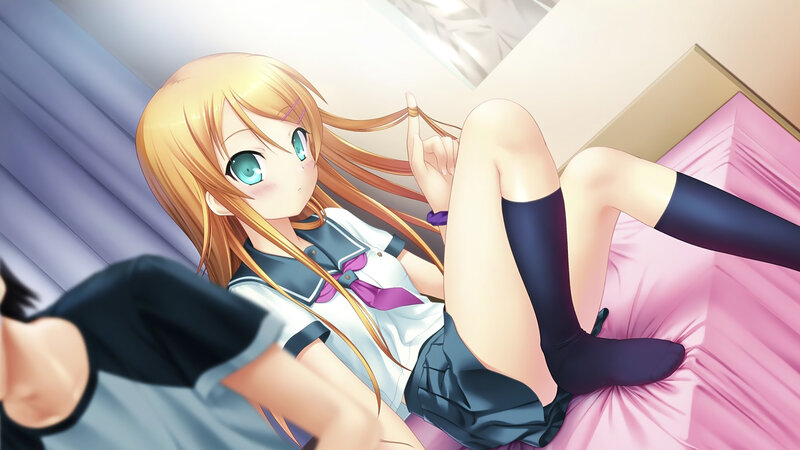 anime girl in school uniform