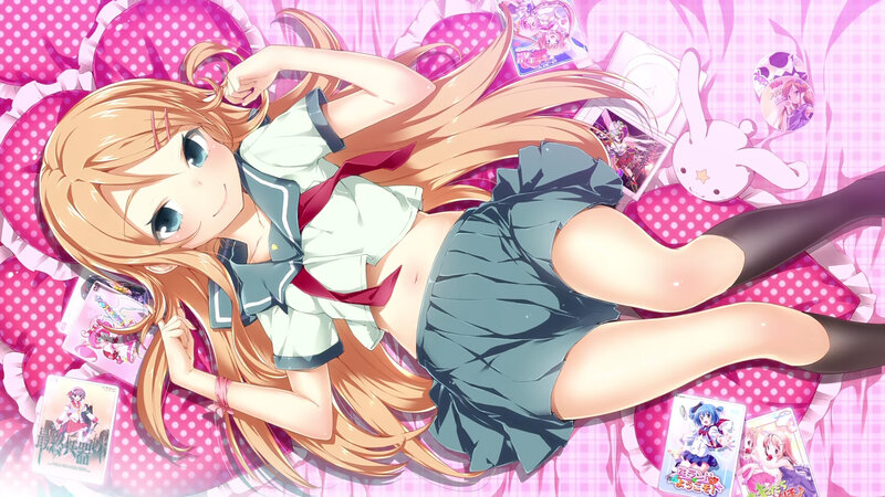 anime girl in school uniform