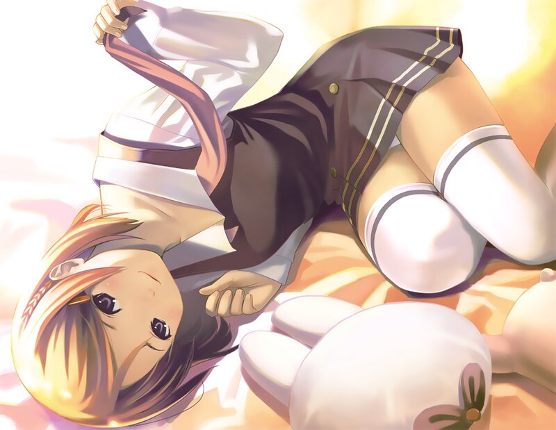 anime girl in school uniform