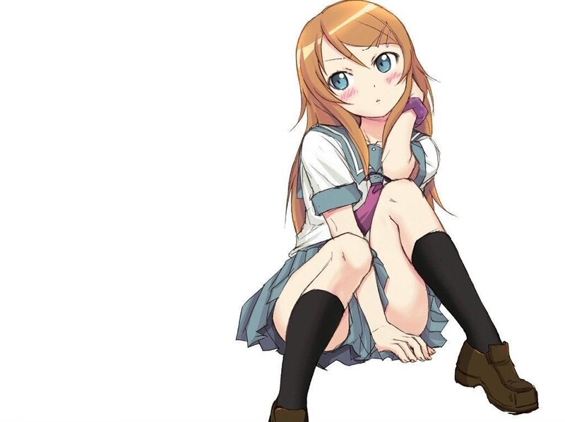 anime girl in school uniform