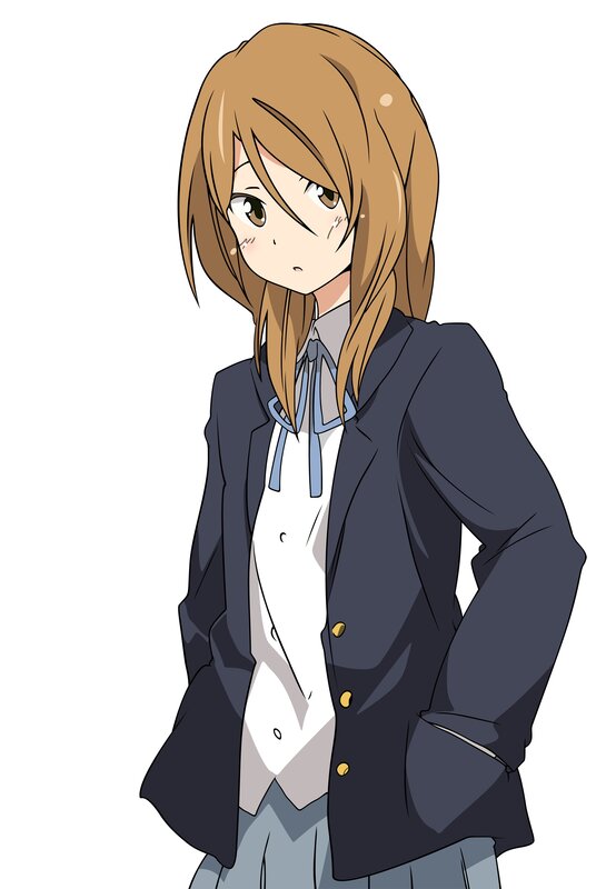 anime girl in school uniform