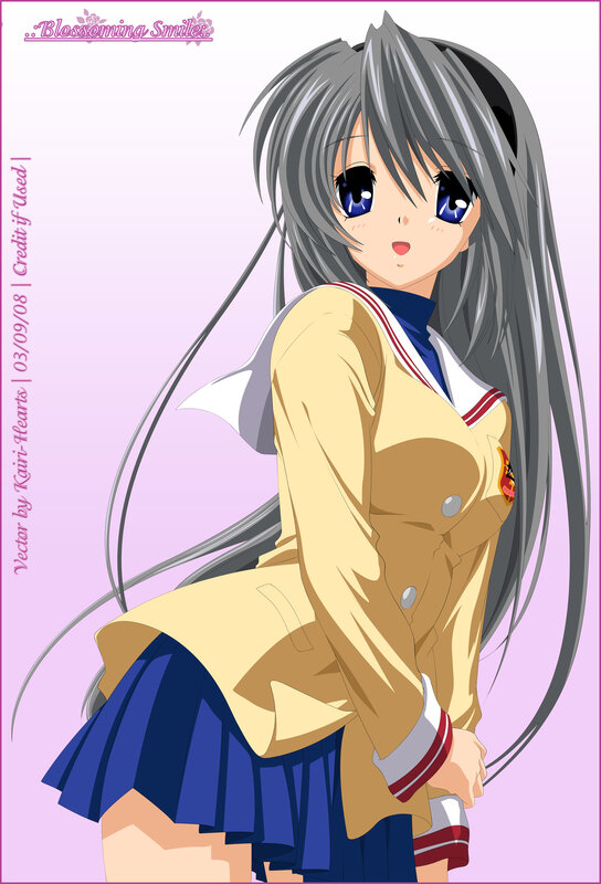 anime girl in school uniform
