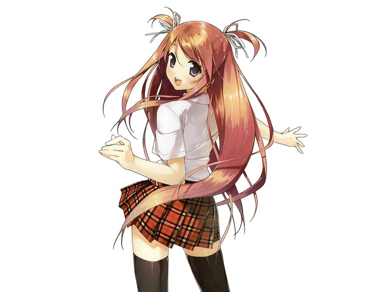 anime girl in school uniform