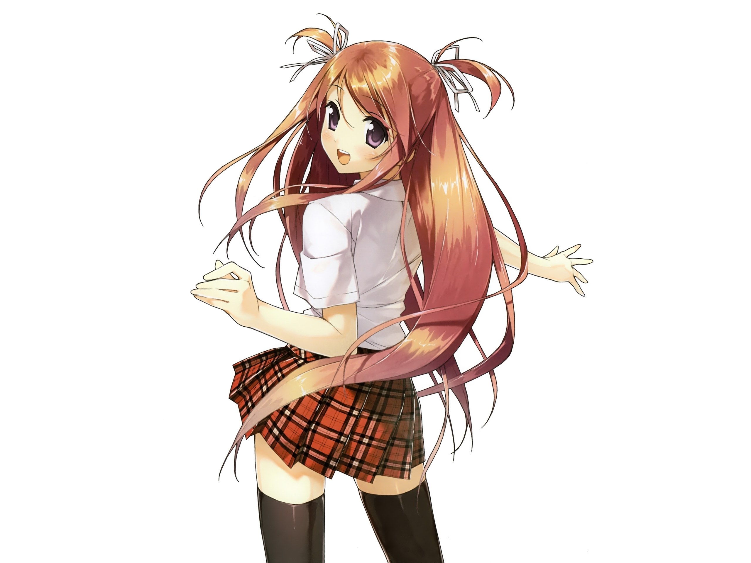 anime girl in school uniform