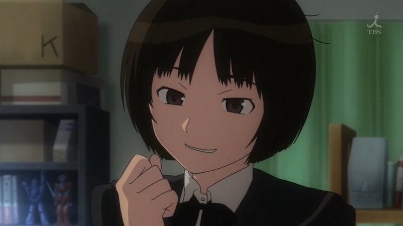 anime girl in school uniform