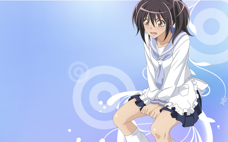 anime girl in school uniform