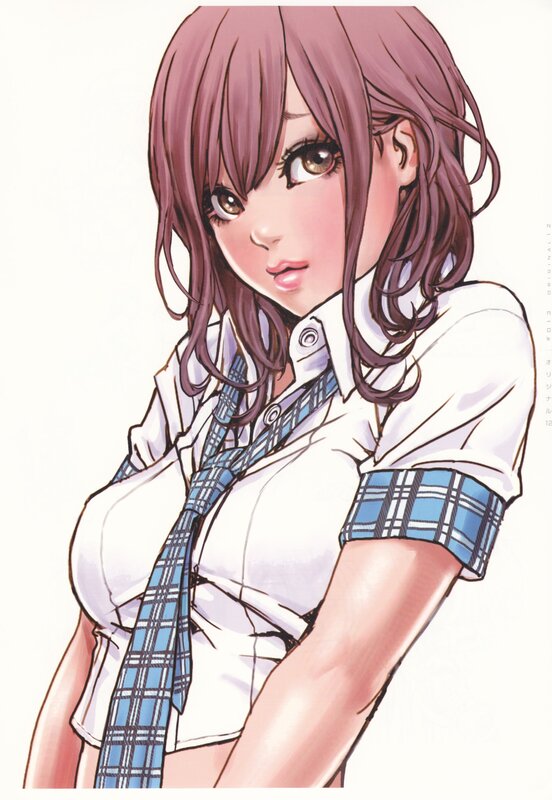 anime girl in school uniform