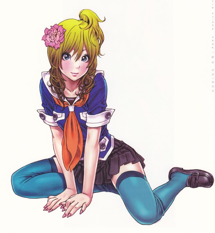 anime girl in school uniform