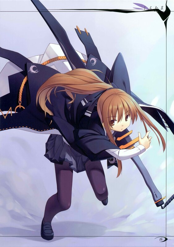 anime girl in school uniform