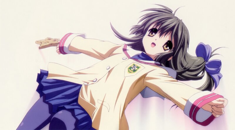anime girl in school uniform
