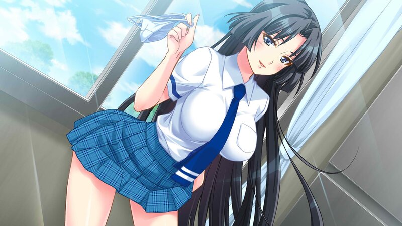 anime girl in school uniform