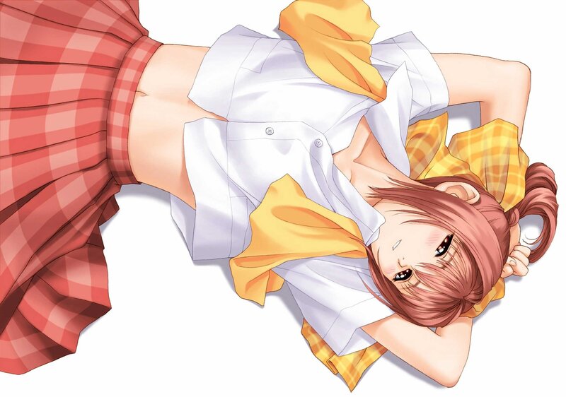 anime girl in school uniform