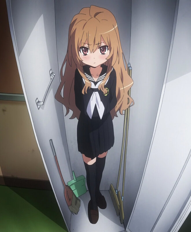 anime girl in school uniform