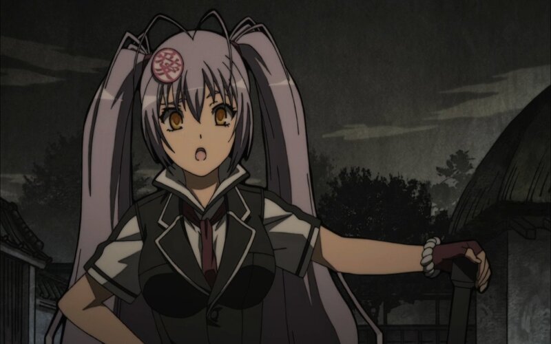 anime girl in school uniform