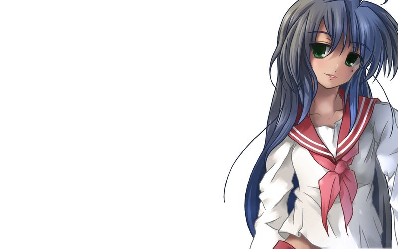anime girl in school uniform