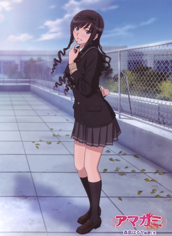 anime girl in school uniform
