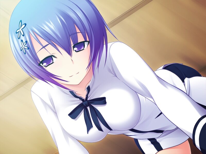 anime girl in school uniform